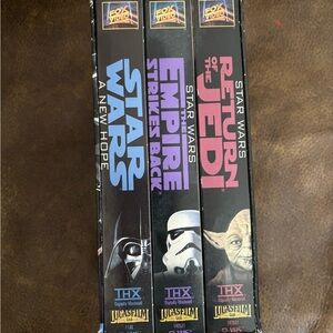 Star Wars Trilogy VHS Set - Black, Blue, Purple, Red